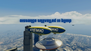 Distance travelled in blimp