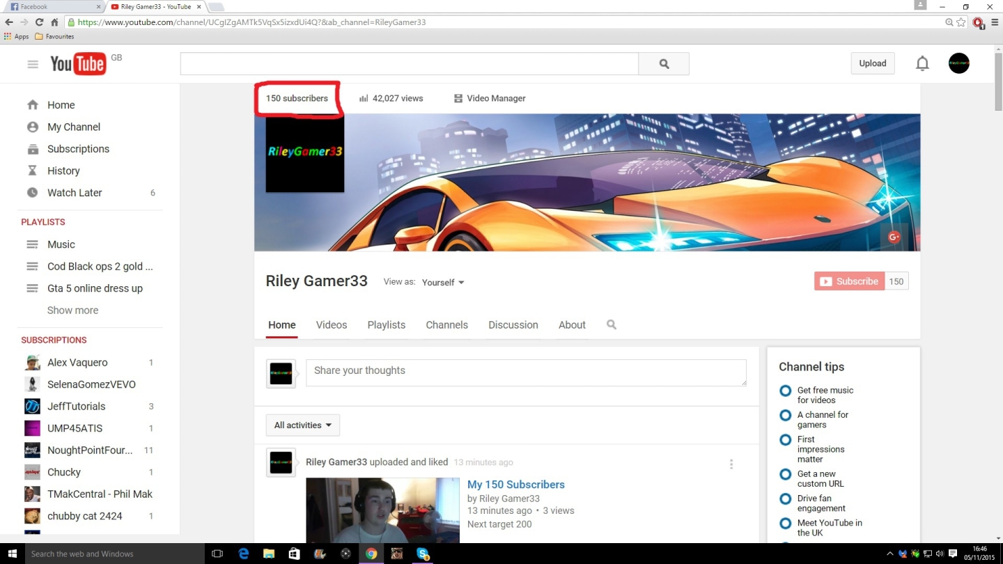 I HIT 150 SUBSCRIBERS