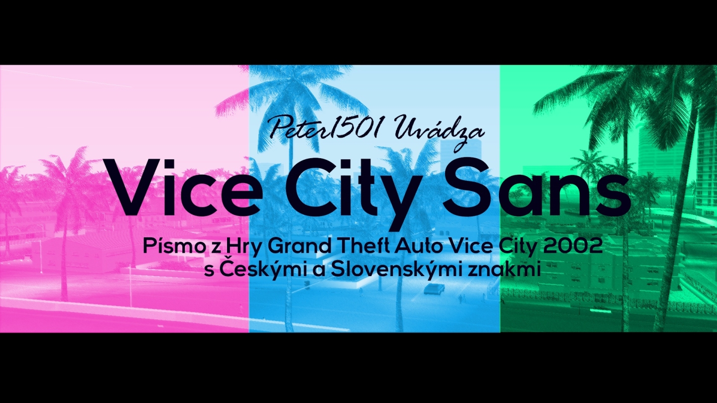 Písmo GTA Vice City-Vice City Sans