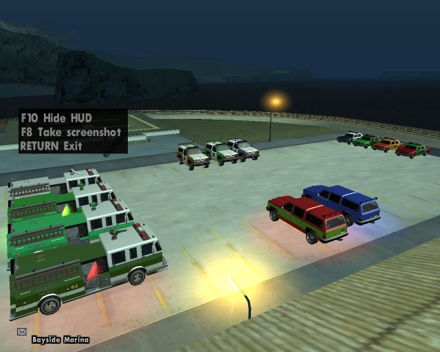 San Andreas Police Departments colored vehicles