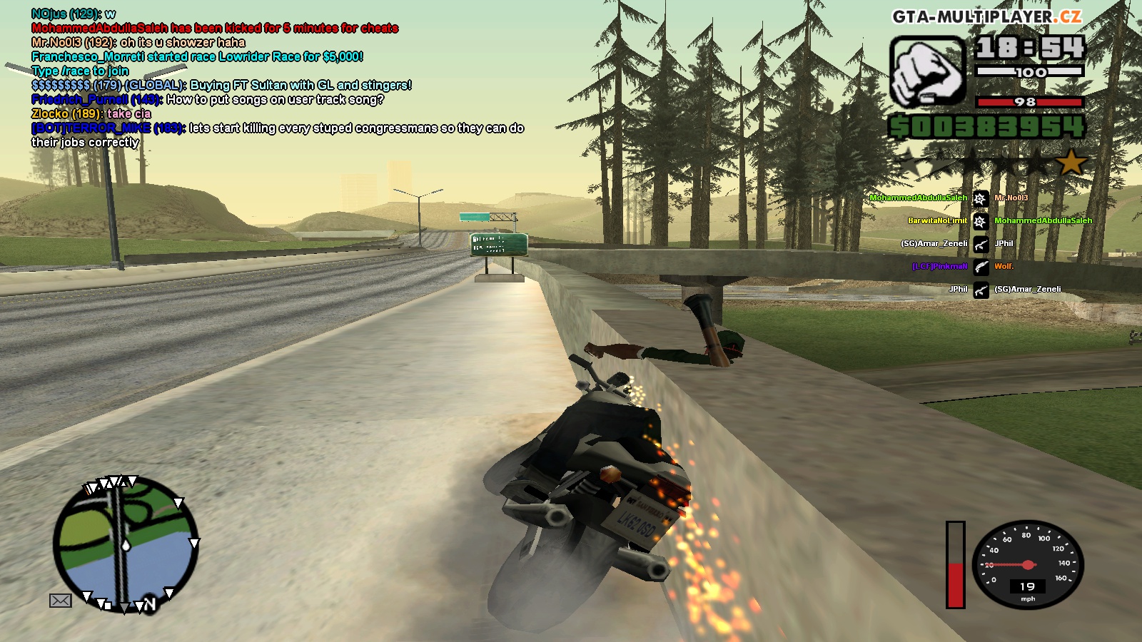 en i was going to ls and i bugged with bike