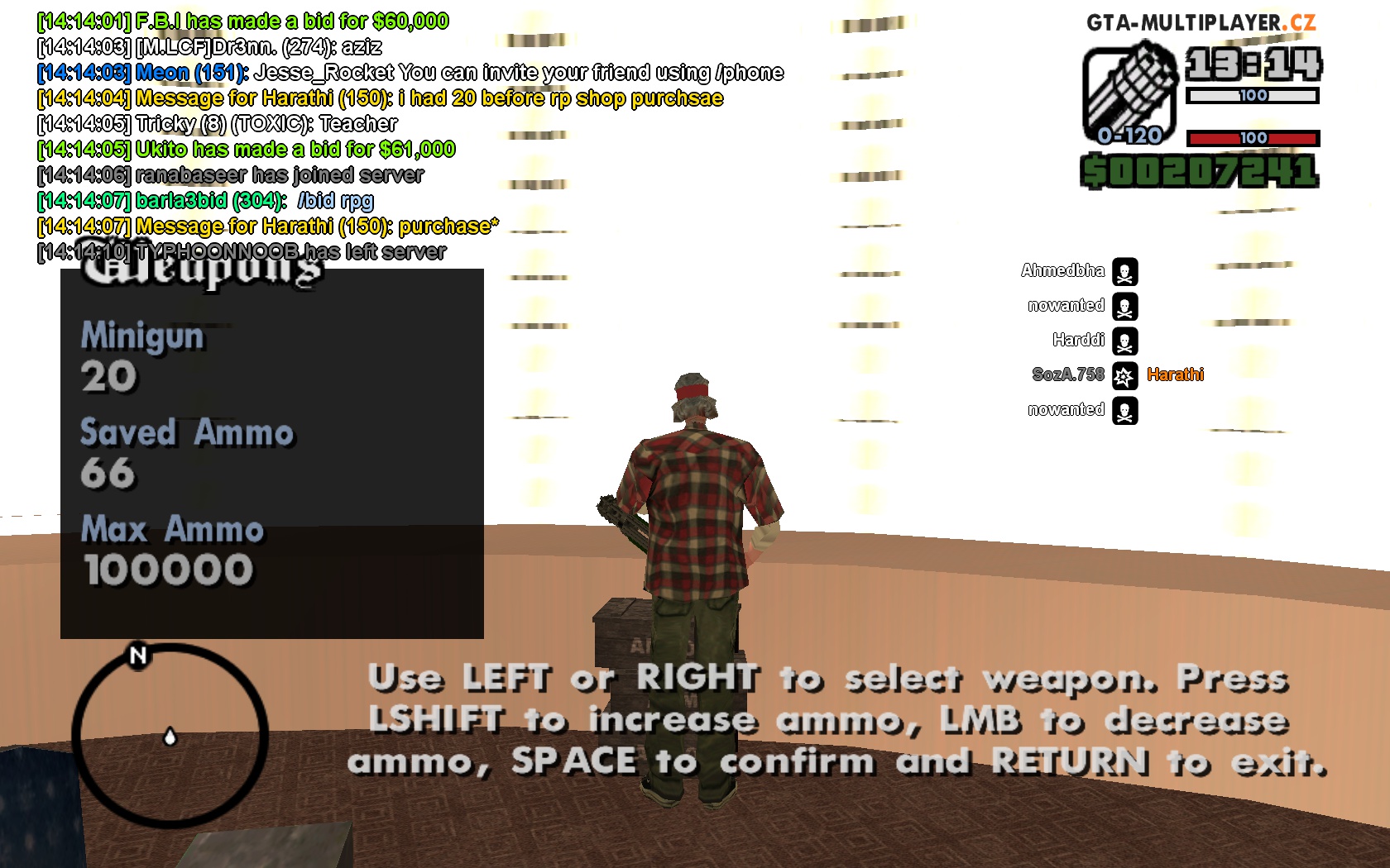 gun locker does not detect minigun ammo