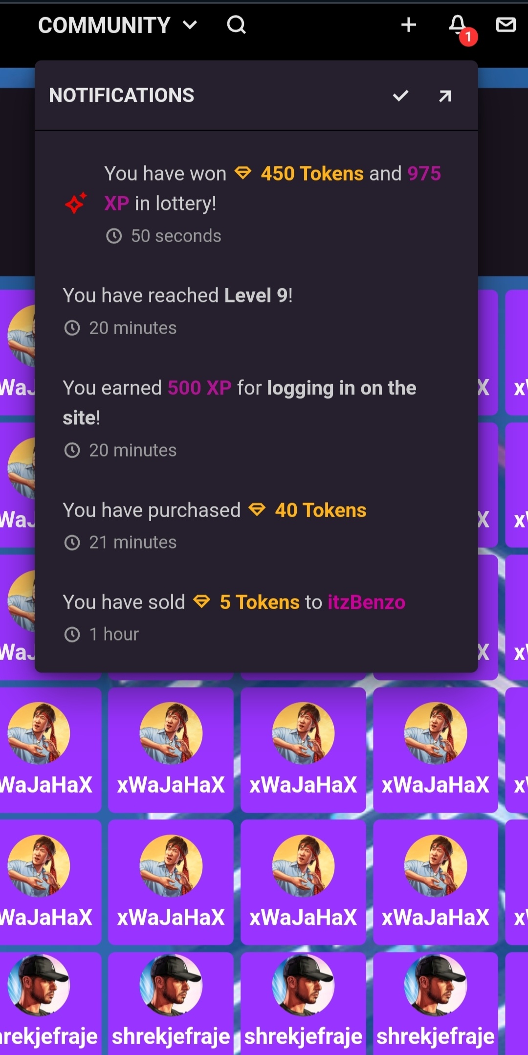 450 TOKENS FOR DA WIN!
