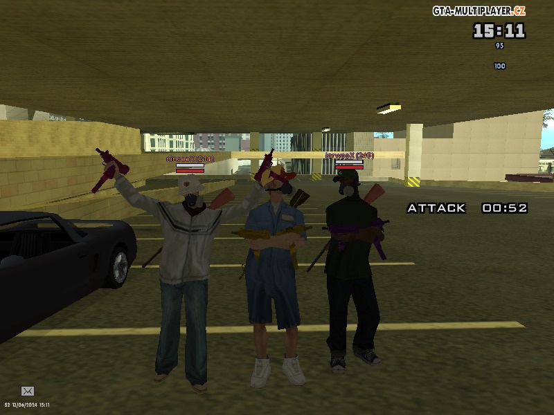 three warrior Italian Mafia! 