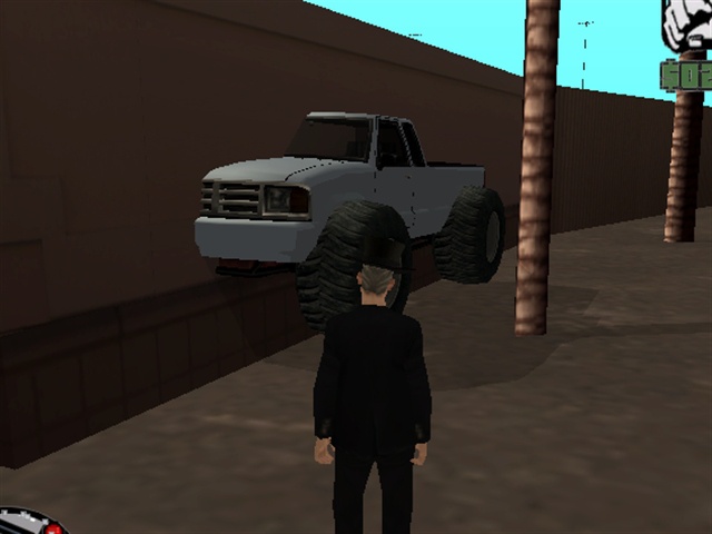 Stuck Truck xD Spawn's here. A wall hack xD 