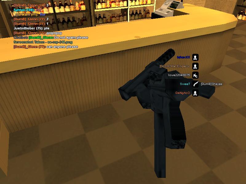 In holding Tec9 and camera 