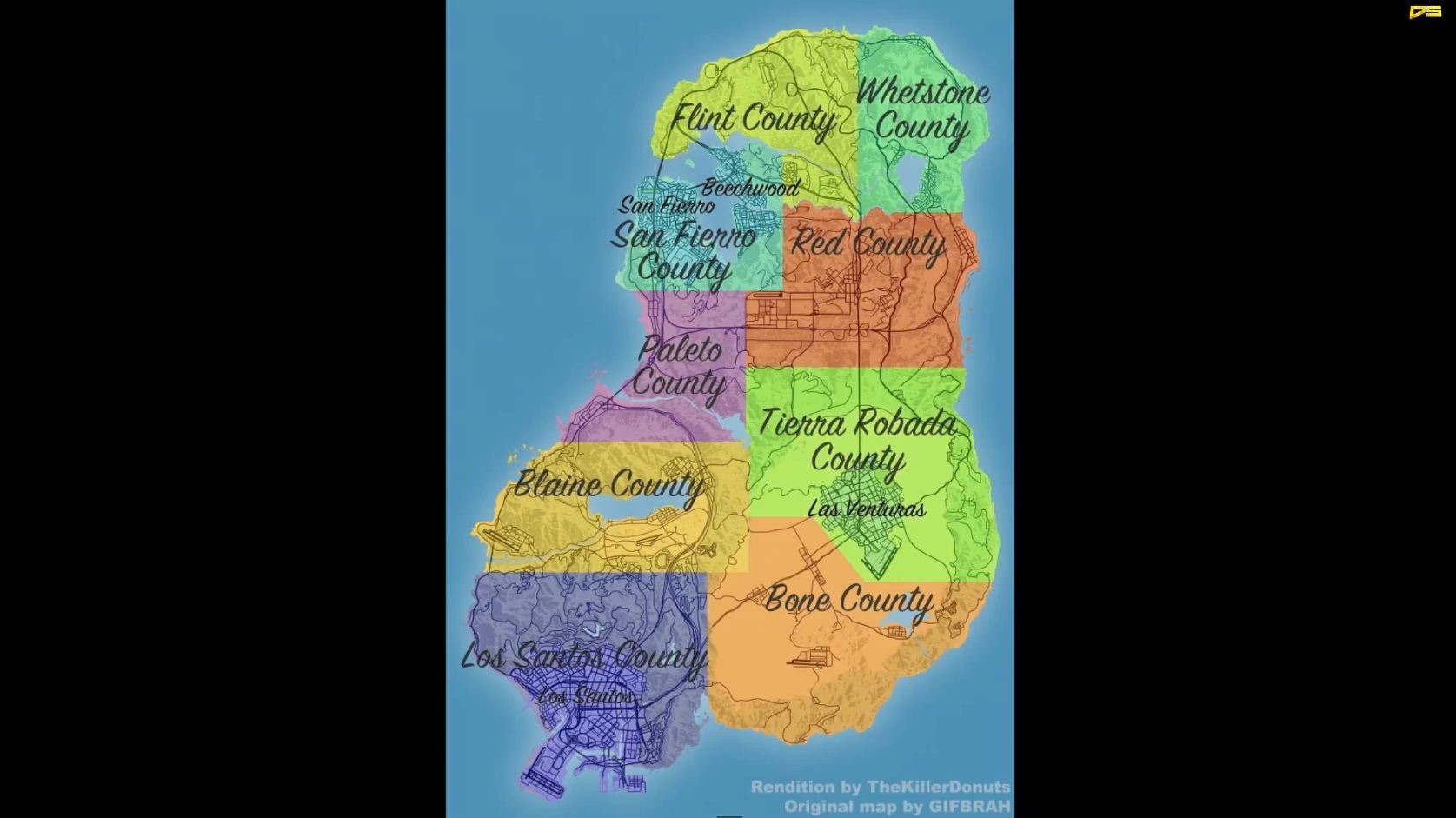 Gta 5 map updated with names :)