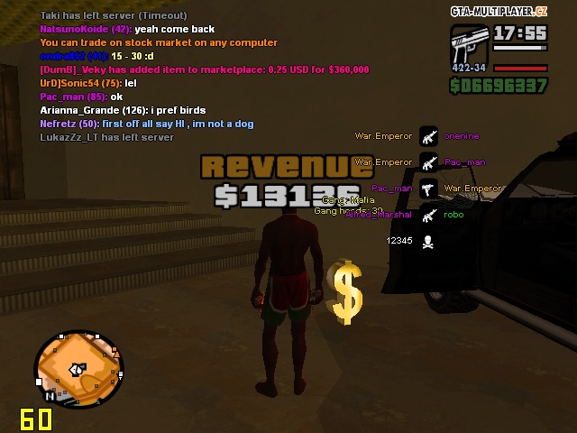 got first revenue : 13136 in mafia gang :D