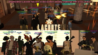 And again... Lacoste celebrate weekly challenge win, cheers