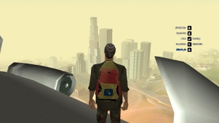 Travel over San Andreas with plane
