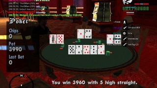 poker 2m win straight  again 