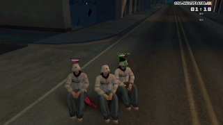 3 Guys just chilling in the middle of a street
