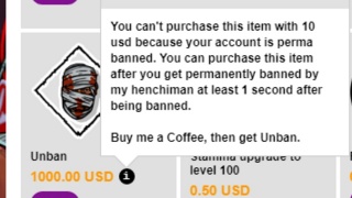 bruh you need a coffee to buy unban