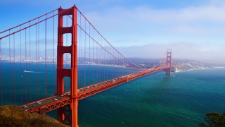 Golden Gate bridge bez mlhy