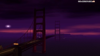 Gant Bridge at night
