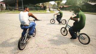 Playing Gta San Andreas the definitive version