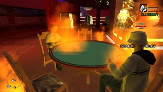 Poker on fire