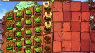 My first playing Plants vs. Zombies