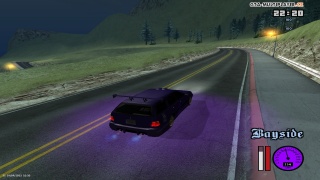 Vibe of riding sexy car in empty gta sa roads