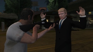 Trevor threatening Trump