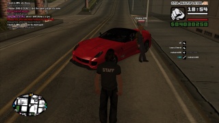 Chilling with chester and his Ferarri :3 
