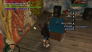 Playing pool with friend xD
