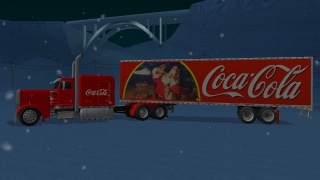 Vánoční kamion Coca Coly