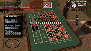 Ruleta výhra - $3.500.000 - číslo 23