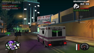 emergency vehicles on the night patrol