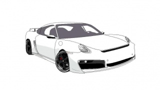 Porsche - moje kresba