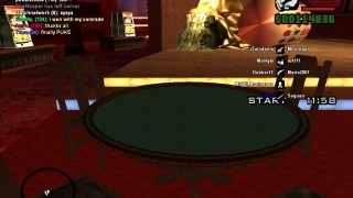 bug in poker table
